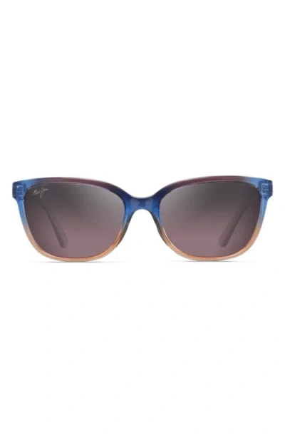 Maui Jim Honi 54mm Polarizedplus2® Cat Eye Sunglasses In Sunset/maui Rose