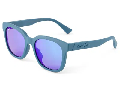 Maui Jim Honua Af Polarized Fashion Sunglasses Matte Petrol Blue/blue Hawaii Polarized: One Size