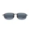 Maui Jim Hookipa 407-02 Polarized Rectangle Sunglasses