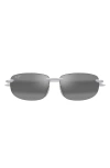 Maui Jim Hookipa 60mm Polarizedplus2® Rectangular Sunglasses