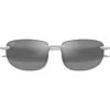 Maui Jim Hookipa 63mm Polarizedplus®2 Rectangular Sunglasses