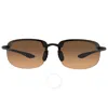 Maui Jim Ho'okipa Hcl Bronze Wrap Unisex Sunglasses H407-02 64 In Black / Bronze