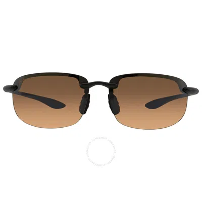 Maui Jim Ho'okipa Hcl Bronze Wrap Unisex Sunglasses H407-02 64 In Black