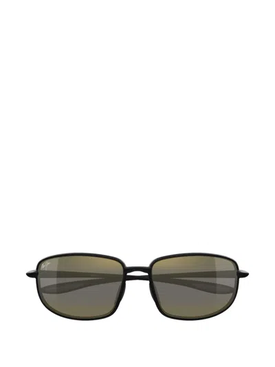Maui Jim Ho'okipa R Lite Rectangle-frame Sunglasses In Black