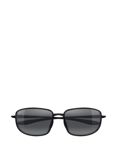 Maui Jim Ho'okipa R Rectangle-frame Sunglasses In Black