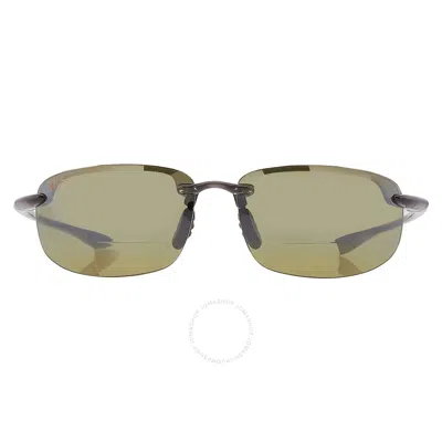 Maui Jim Ho'okipa Reading Green Rectangular Men's Sunglasses Ht807n-1125 64