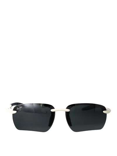 Maui Jim Metal Matte White Plastic Sunglasses In Multi