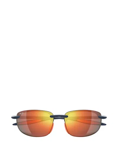 Maui Jim Hookipa Ultra Rimless Sunglasses In Brown