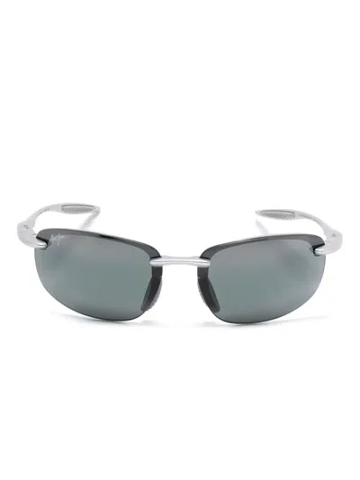 Maui Jim Tinted Rectangle-frame Sunglasses In Grey