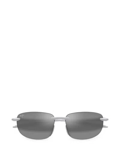 Maui Jim Ho'okipa Ultra Sunglasses In Silver