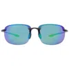 Maui Jim Ho'okipa Xlarge Mauigreen Rectangular Men's Sunglasses Gm456-14 67 In Multi