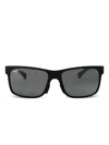 Maui Jim Matte Black Nylon Sunglasses In Black