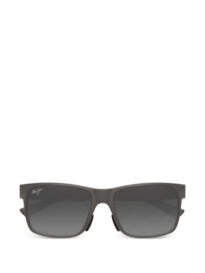 Maui Jim Hoopili Rectangle Sunglasses In Gray
