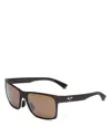 Maui Jim Hoopili Square Sunglasses, 58mm In Black