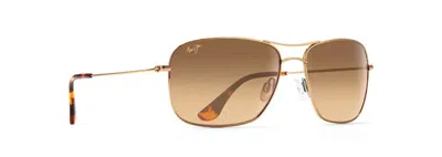 Pre-owned Maui Jim Hs246-16 Hcl Wiki Wiki Gold | 100 % Original With Box And Papers In Hclbronze