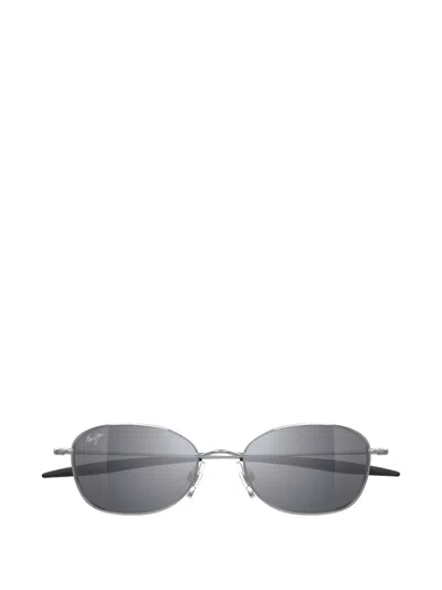 Maui Jim Huia Oval-frame Sunglasses In Black
