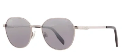 Pre-owned Maui Jim Hukilau Mj 845-11 Silver To Black Dual Mirror Polarized Sunglasses