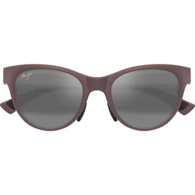 Maui Jim Hulahe 52mm Polarizedplus2® Rectangular Sunglasses In Brown