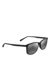 Maui Jim Hulili Rectangular Sunglasses, 57mm In Matte Black