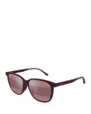 Maui Jim Unisex Hs723 57mm Polarized Sunglasses In Matte Burgundy