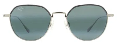Maui Jim Jack Round Metal Sunglasses In Silver