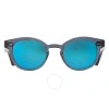 Maui Jim Joy Ride Blue Hawaii Oval Unisex Sunglasses B841-27g 49 In Blue / Grey