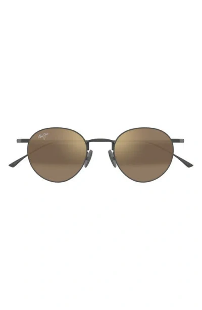 Maui Jim Kaapeha 48mm Small Polarizedplus2® Round Sunglasses