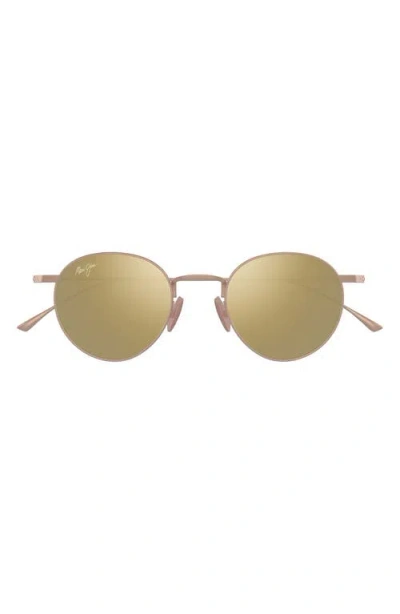 Maui Jim Kaapeha 48mm Small Polarizedplus2® Round Sunglasses