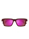 Maui Jim Kahiko Square-frame Sunglasses In Red