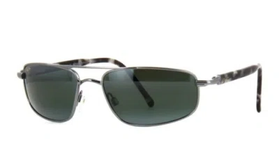 Pre-owned Maui Jim Kahuna Mj 162-02 - Gunmetal W/neutral Grey In Gray