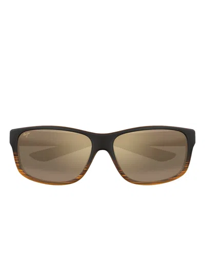 Maui Jim Kaiwi Channel Sunglasses In Brown