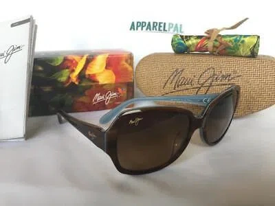 Pre-owned Maui Jim Kalena Polarized Sunglasses 299-03t Tortoise/hcl Bronze Authentic In Brown