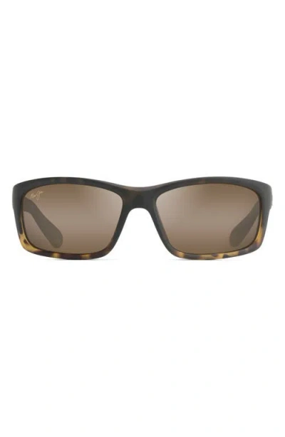 MAUI JIM MAUI JIM KANAIO COAST 61MM POLARIZEDPLUS2® RECTANGULAR SUNGLASSES