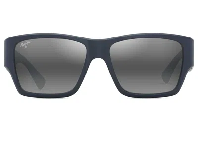 Maui Jim Kaolu Fashion Sunglasses Matte Blue/neutral Grey Polarized: One Size