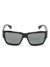 Maui Jim Kaolu Sonnenbrille Mit Eckigem Gestell In Schwarz