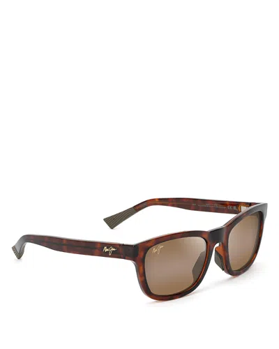 Maui Jim Kapii Classic Square Sunglasses, 54mm In Brown/brown Gradient