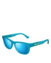 Maui Jim Kaulike 53mm Polarizedplus2® Square Sunglasses In Matte Transparent Blue