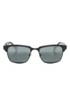 Maui Jim Kawika Square-frame Sunglasses In Black