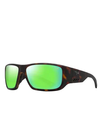 Maui Jim Keha Rectangle Sunglasses In Brown