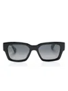 Maui Jim Kenui Square-frame Sunglasses In Black