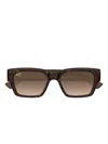 Maui Jim Kenui Tortoiseshell Square Sunglasses In Brown