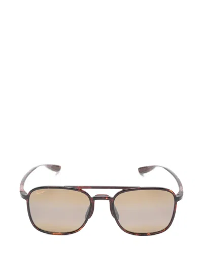 Maui Jim Keokea Double-bridge Sunglasses In Brown