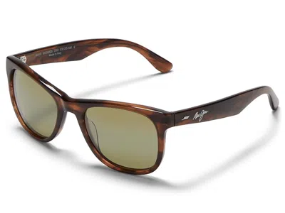 Maui Jim Kikonia Fashion Sunglasses Shiny Melange Brown Havana/maui Ht Polarized: One Size