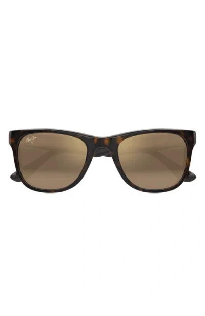 Maui Jim Kikonia Xl 53mm Wraparound Rectangular Sunglasses
