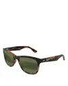 Maui Jim Kikonia Xl 56mm Polarizedplus2® Rectangular Sunglasses In Melange Brown Havana