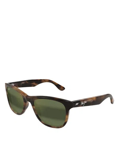 MAUI JIM KIKONIA XL RECTANGLE SUNGLASSES, 56MM
