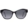 Maui Jim Kila Neutral Grey Browline Ladies Sunglasses Gs819-02a 54 In Black