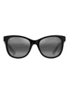 Maui Jim Kiopaa Oversized Cat-eye Sunglasses In Black