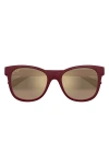 Maui Jim Kioppa 54mm Polarizedplus2® Cat Eye Sunglasses In Matte Cyclamen