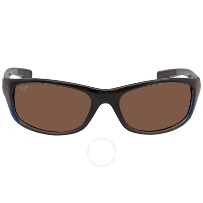 Maui Jim Kipahulu Hcl Bronze Wrap Unisex Sunglasses H279-03f 59